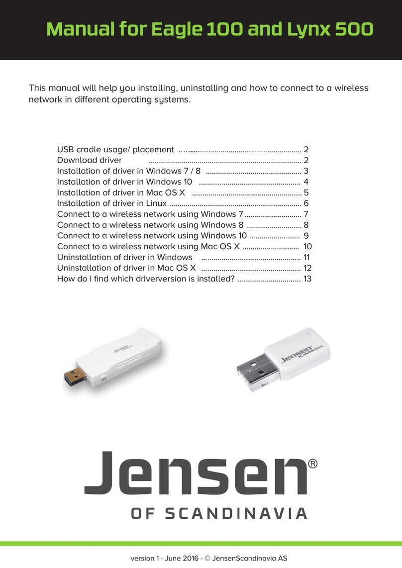 Jensen Eagle 100 manual
