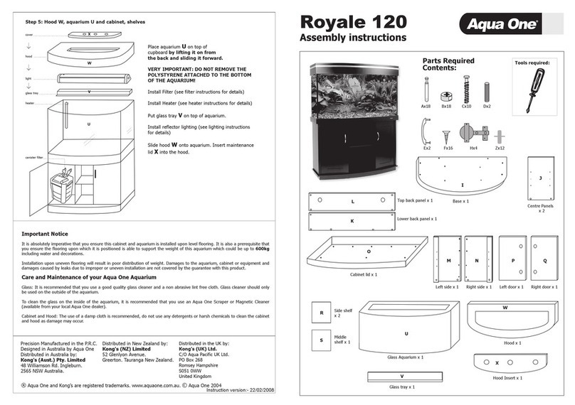Aqua One Royale 120 Assembly instructions