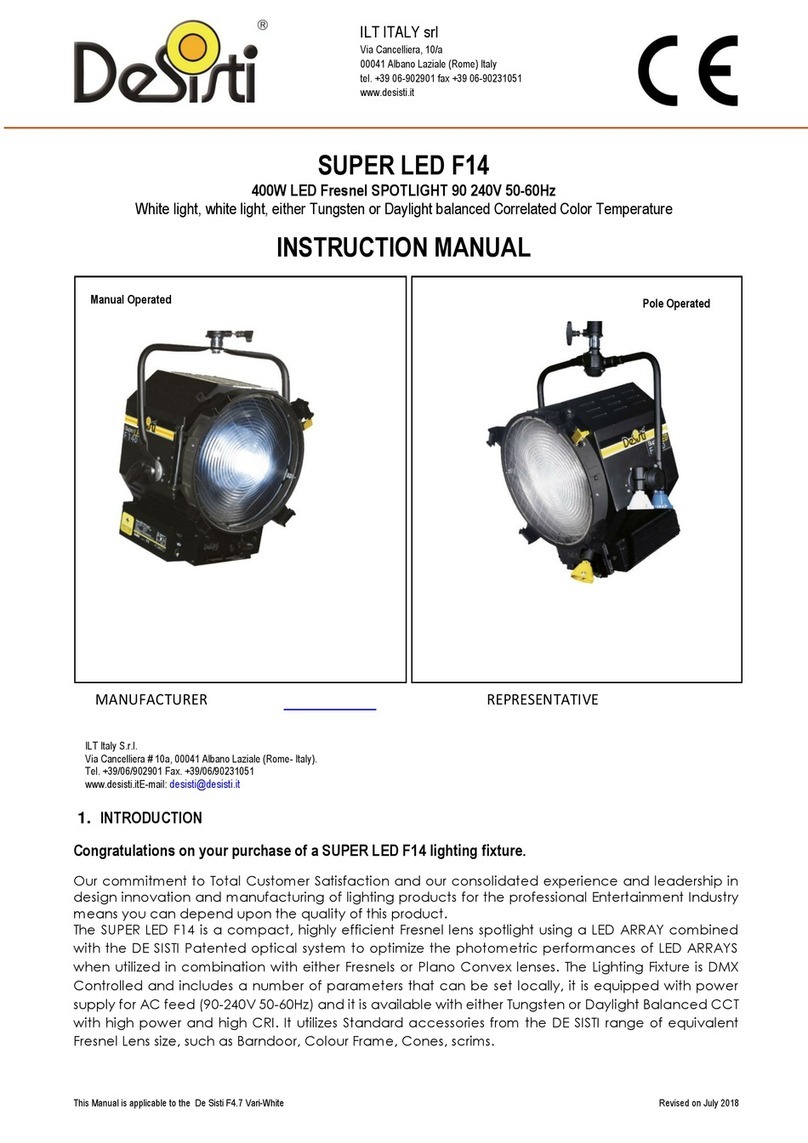 Desisti SUPER LED F14 instruction manual
