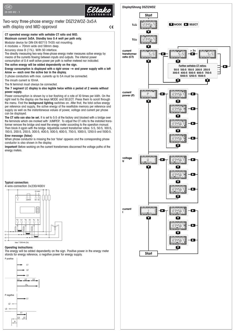 Eltako electronics DSZ12WDZ-3x5A operating instructions