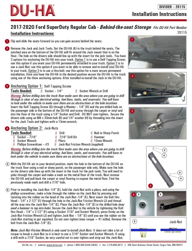 DU-HA 20115 installation instructions