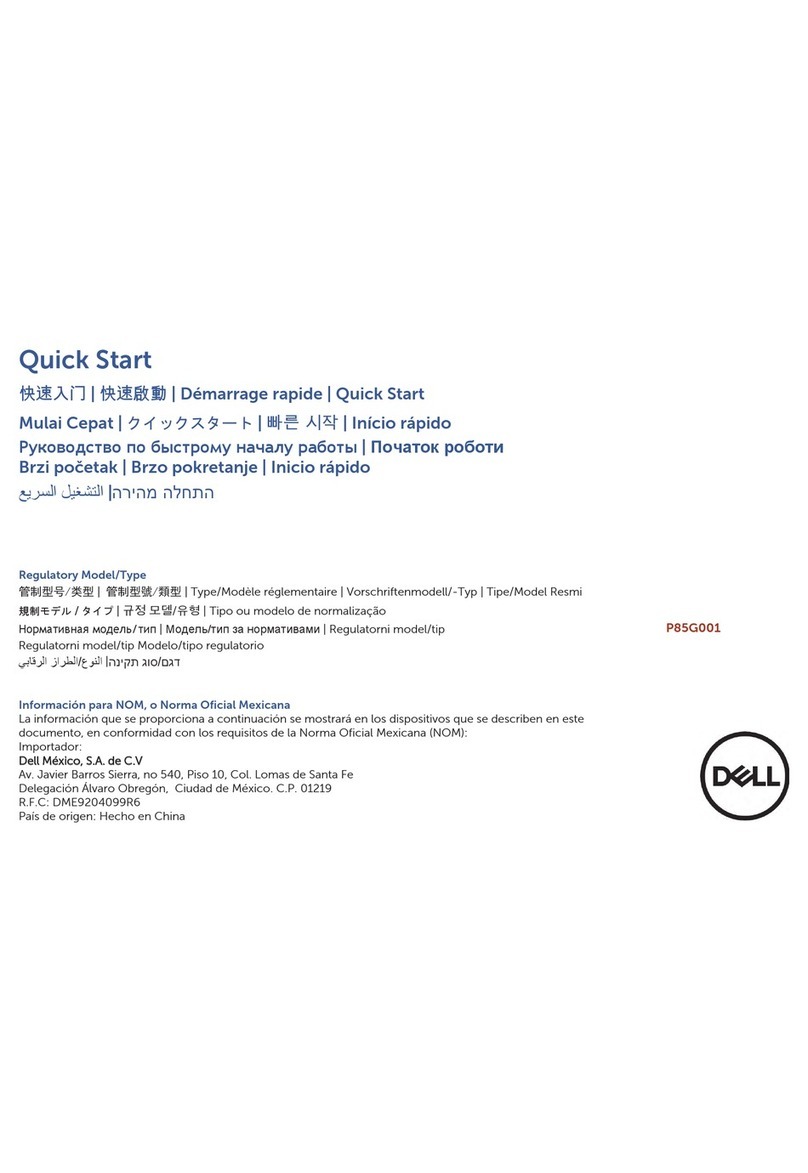 Dell P85G001 User manual