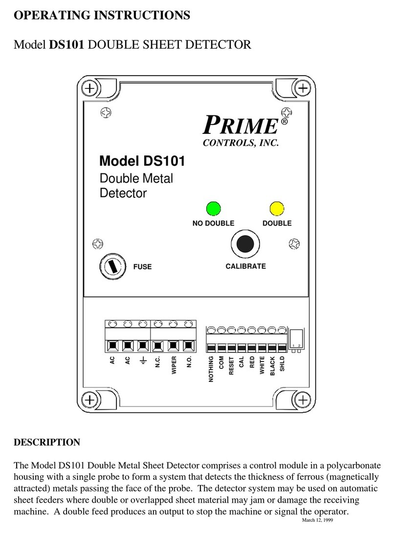 Prime DS101 operating instructions