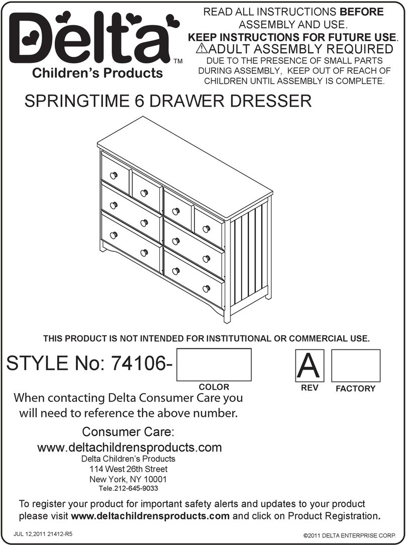 Delta Childrens Products 74106 Series Instructions for use