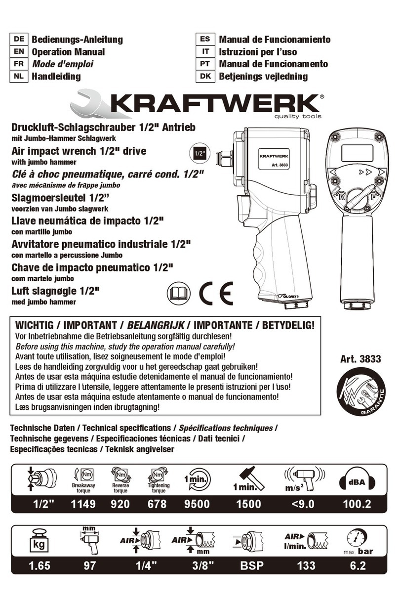 KRAFTWERK 3833 Operation manual