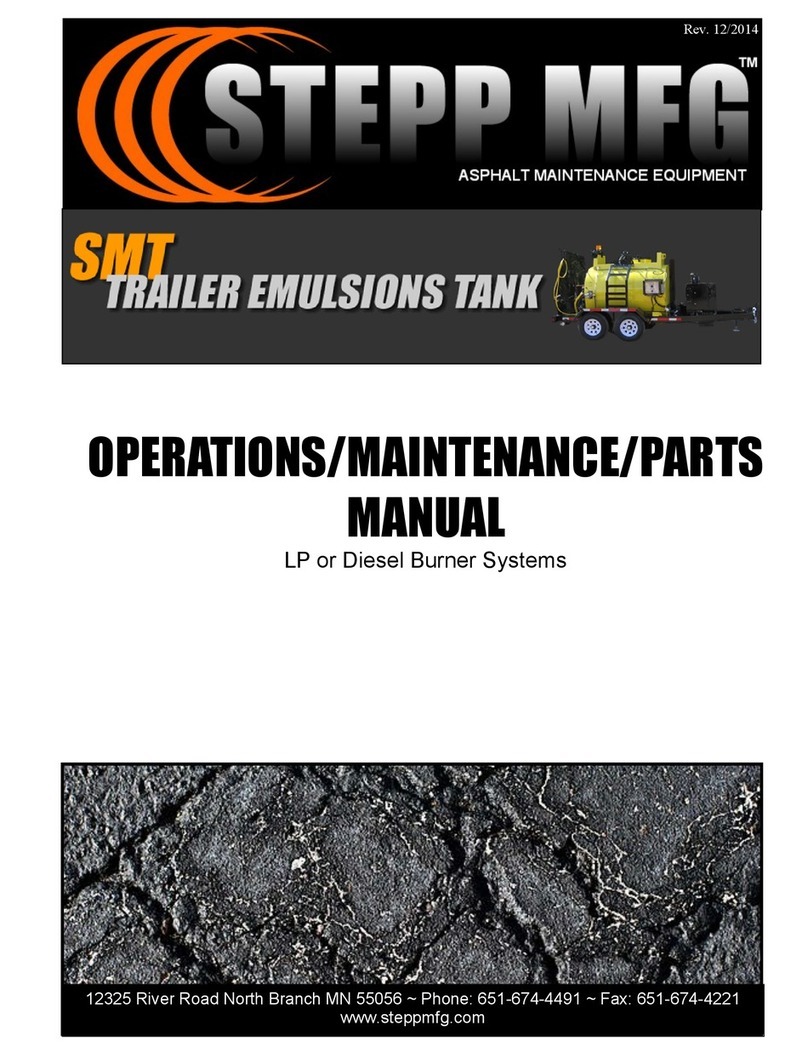 Stepp SMT series Operation, maintenance and parts manual