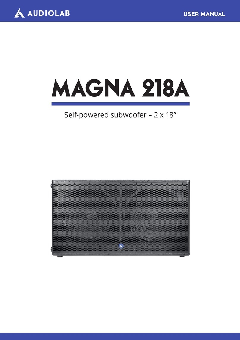 Audiolab MAGNA 218A user manual