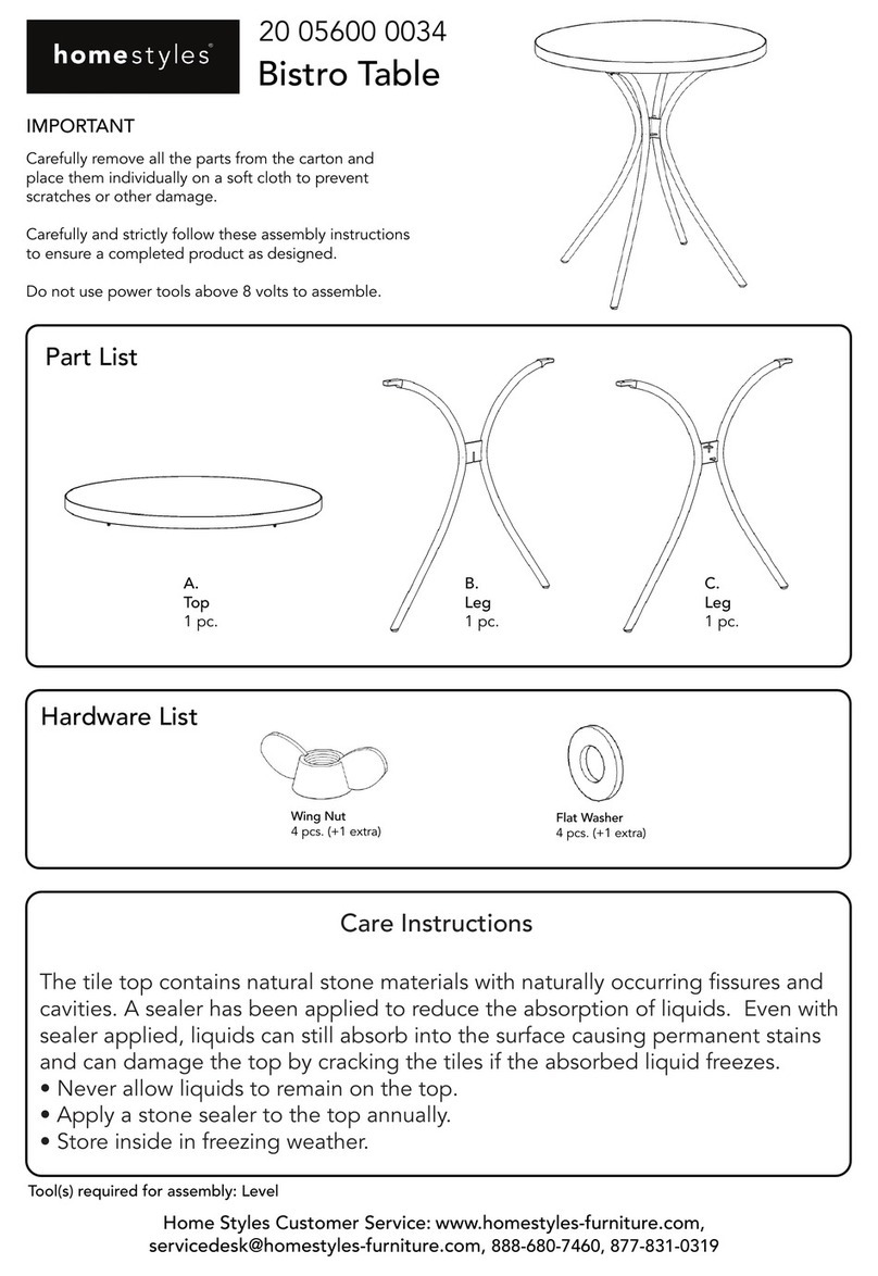 Home Styles 20 05600 0034 User manual