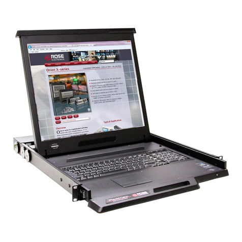 Rose electronics Rackview LCD Panel Mount 19" User manual Rose electronics Rackview LCD Panel Mount 19" User manual