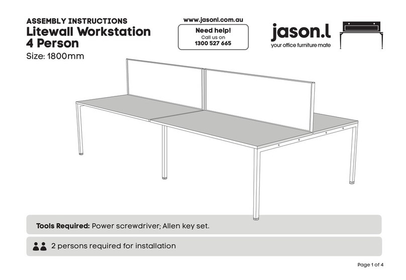 Jason.L Litewall Workstation 4 Person User manual