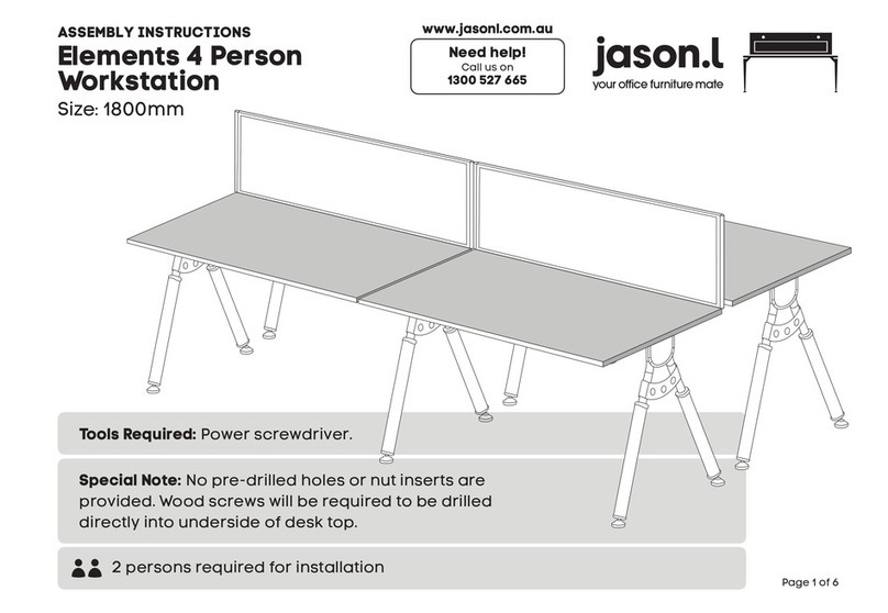 Jason.L Elements 4 Person Workstation User manual