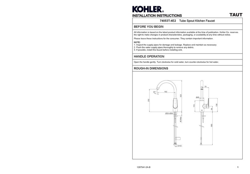 Kohler 74053T-4E2 User manual