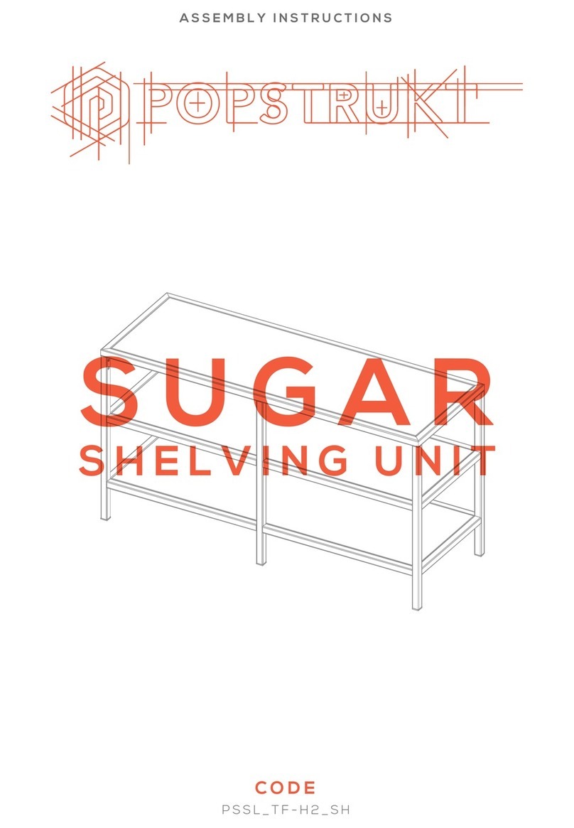 popstrukt Sugar Shelving Unit User manual popstrukt Sugar Shelving Unit User manual