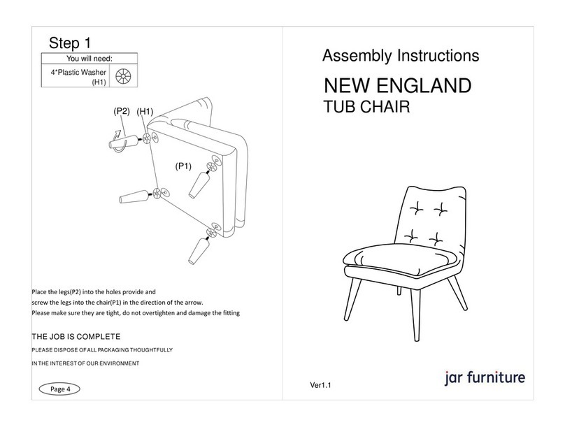 Jar Furniture NEW ENGLAND Assembly instructions