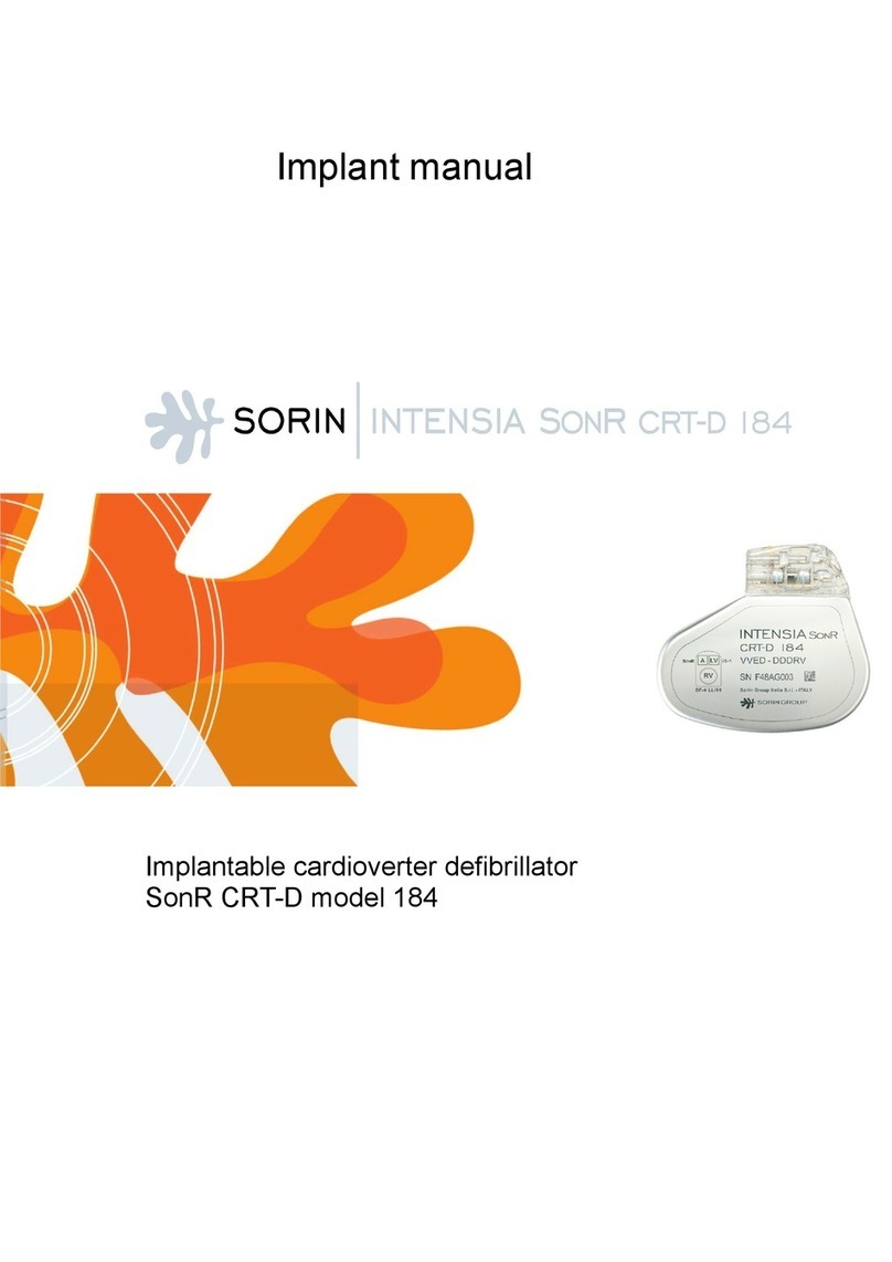 sorin Intensia SonR CRT-D 184 User manual