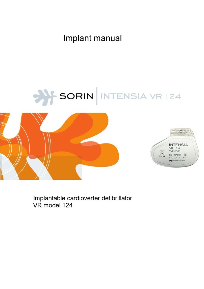 sorin Intensia VR 124 User manual