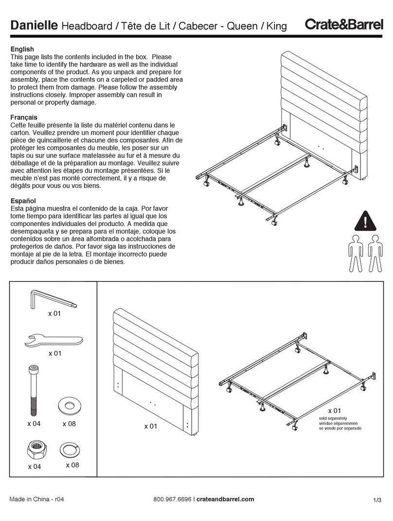 Crate&Barrel Danielle User manual