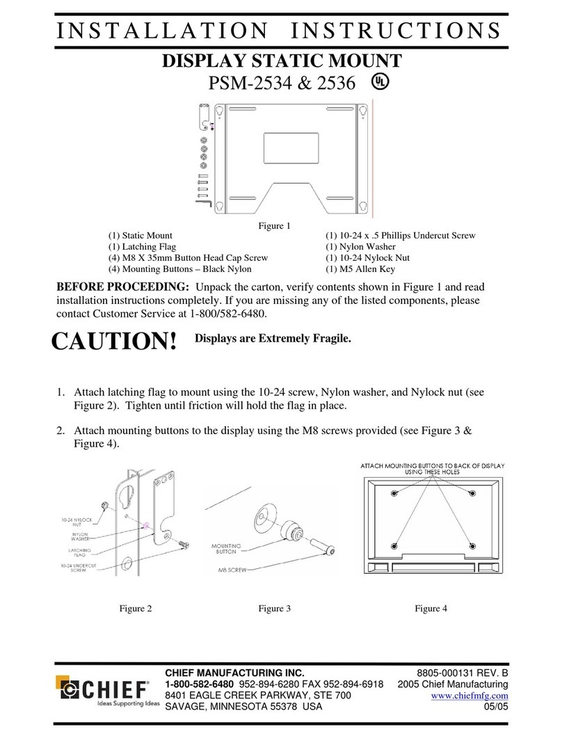 CHIEF PSM-2534 installation instructions