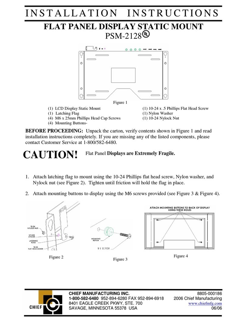 CHIEF PSM-2128 installation instructions