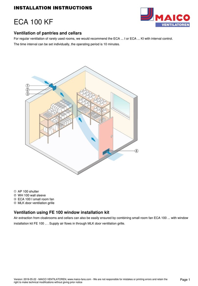 Maico ECA 100 KF User manual