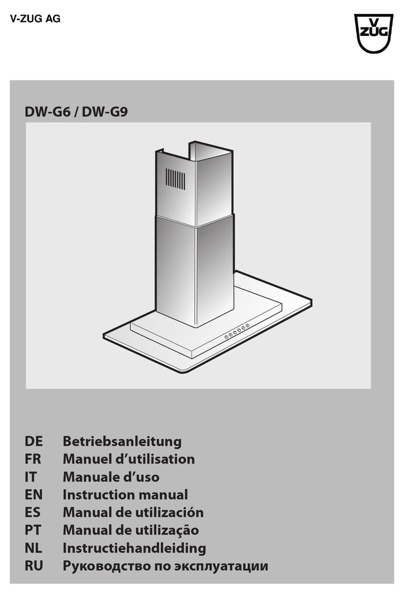 V-ZUG DW-G6 User manual