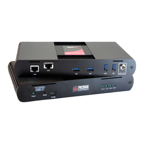 Rose electronics CrystalLink USB-3-2-1 Fiber Installation and operation manual