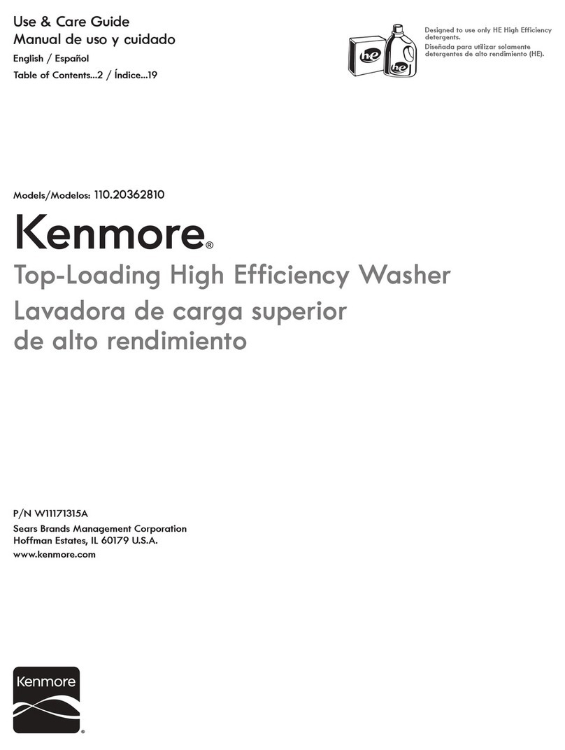 Kenmore 110.20362810 User manual
