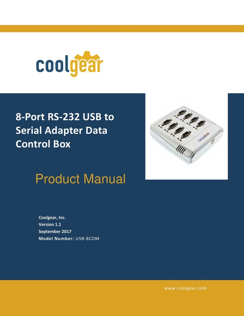 CoolGear USB-8COM User manual