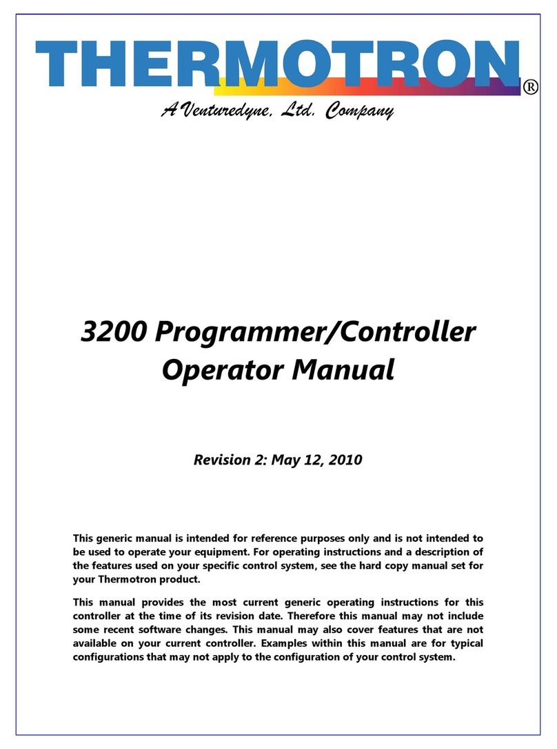 Thermotron 3200 Operator's manual