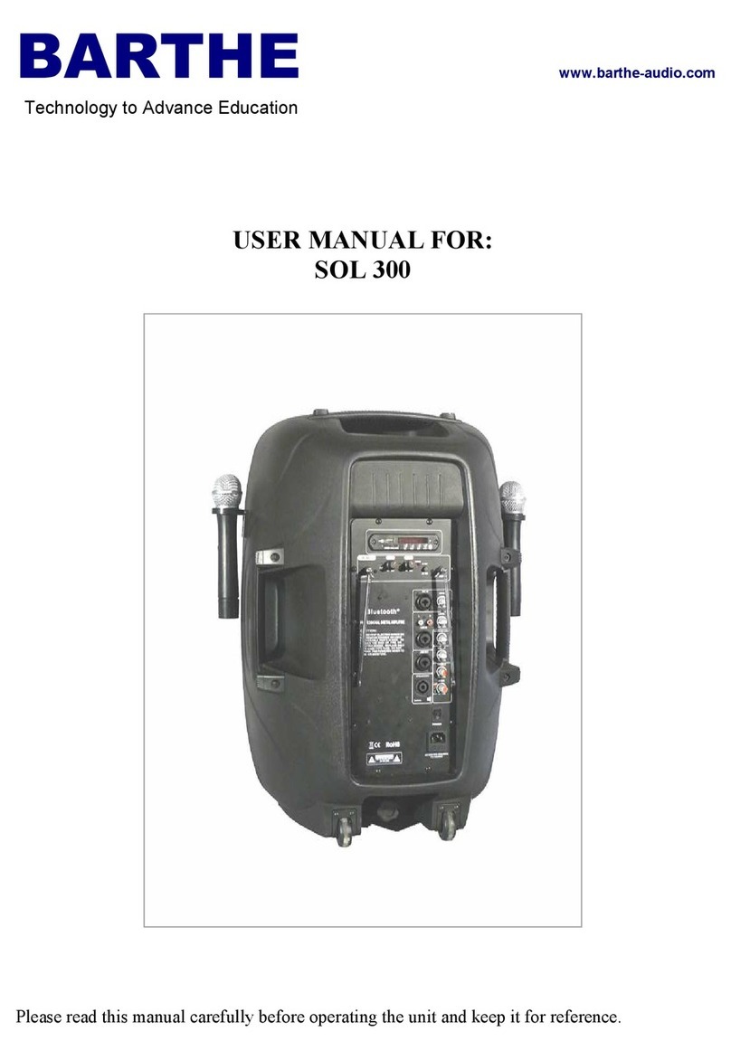 Barthe SOL 300 User manual