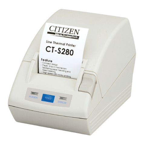 Citizen LINE THERMAL PRINTER CT-S280 User manual