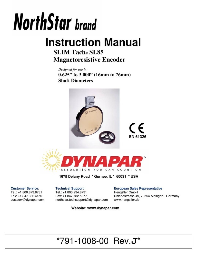 DYNAPAR SLIM Tach SL85 instruction manual