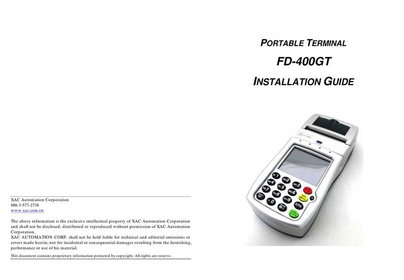 XAC FD-400GT User manual