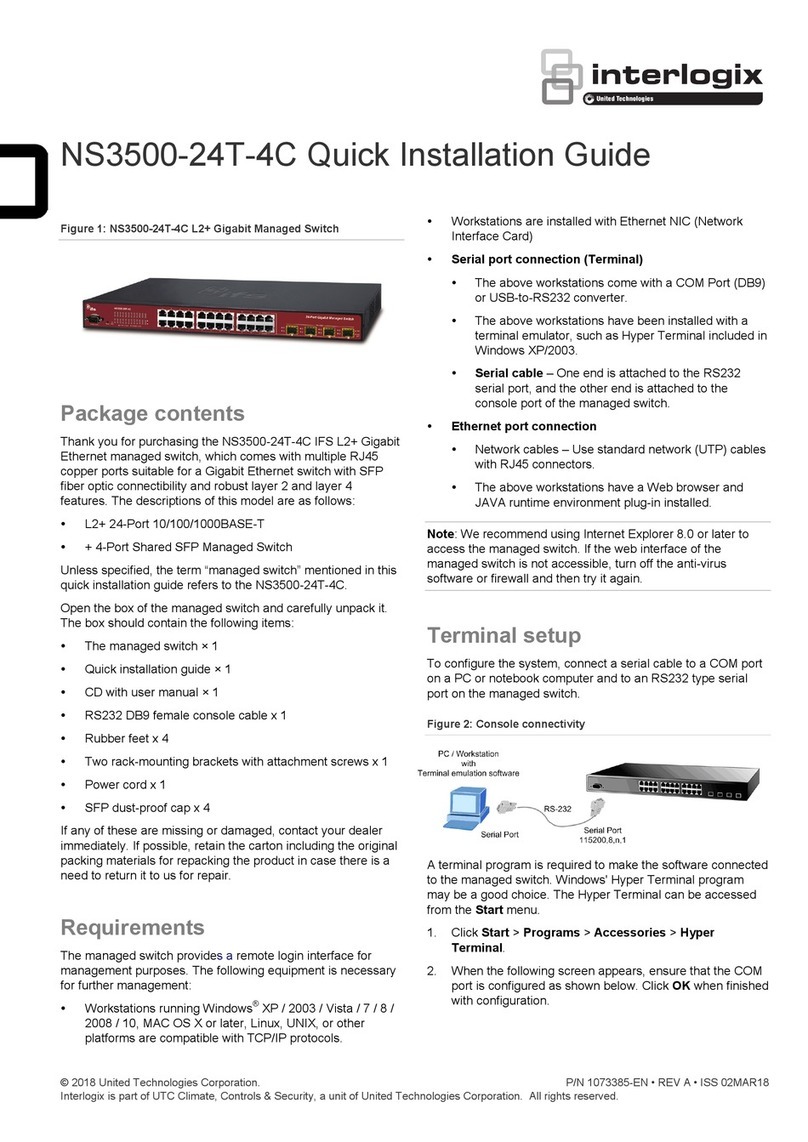 Interlogix NS3500-24T-4C User manual