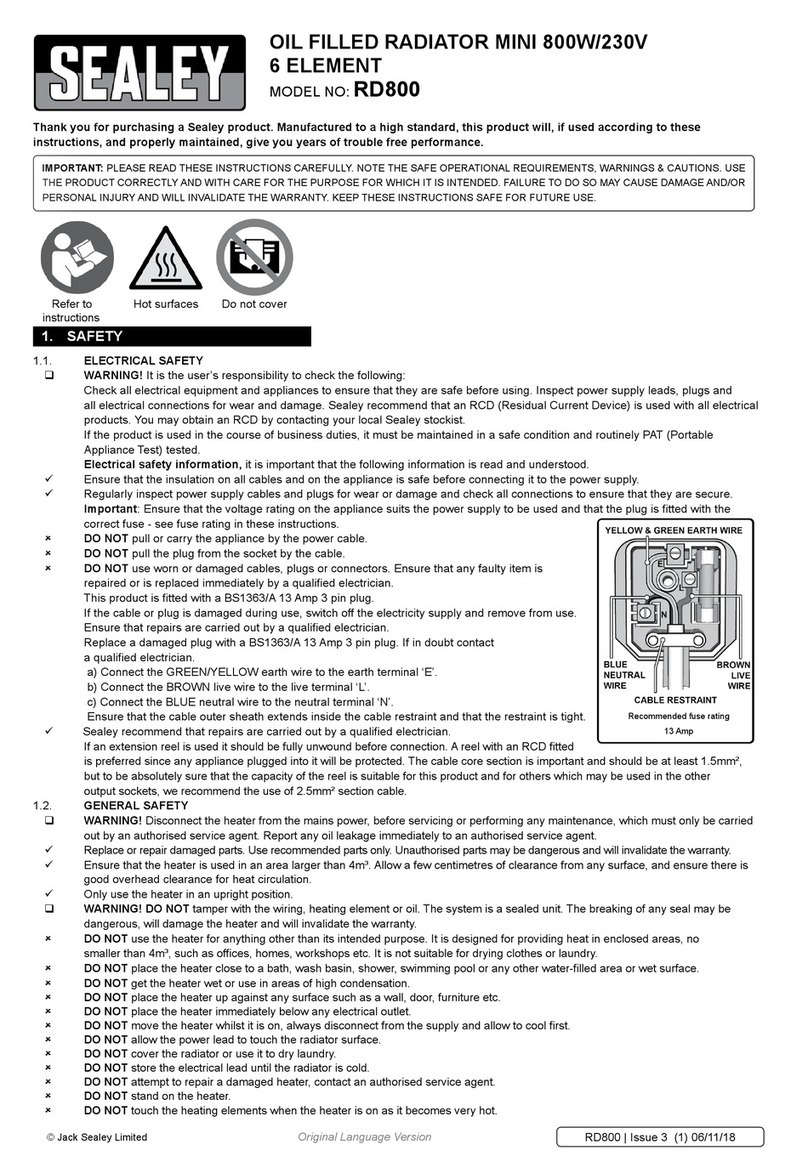 Sealey RD800 User manual