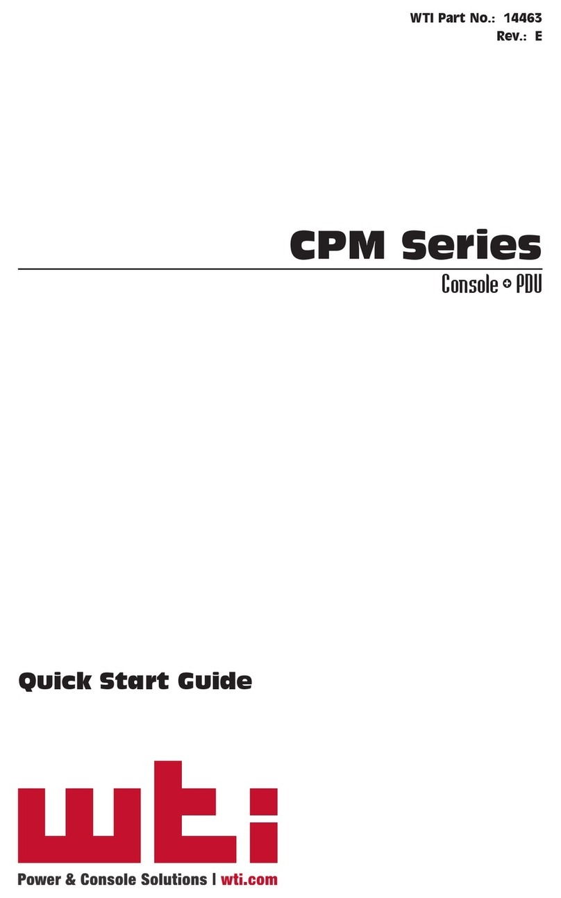 WTI CPM Series quick start guide