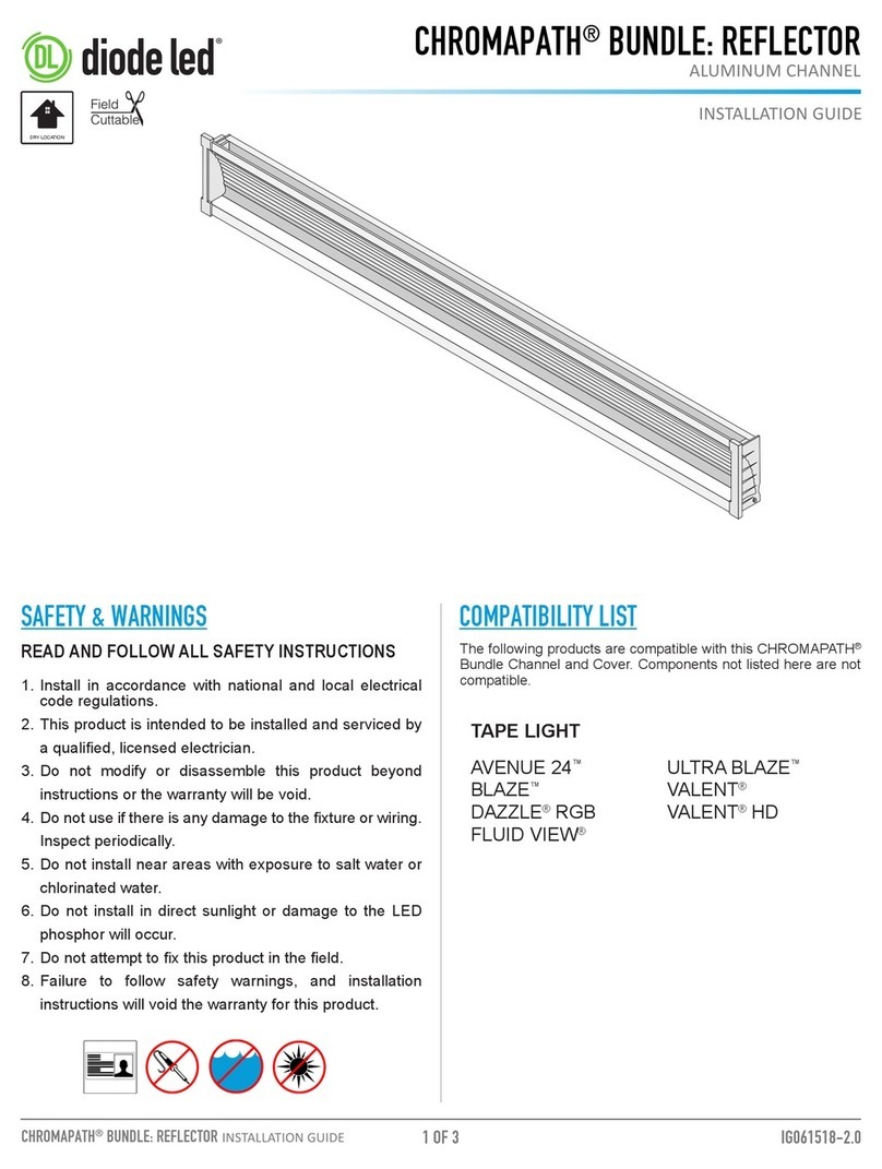 DIODE LED CHROMAPATH BUNDLE REFLECTOR installation guide DIODE LED CHROMAPATH BUNDLE REFLECTOR installation guide