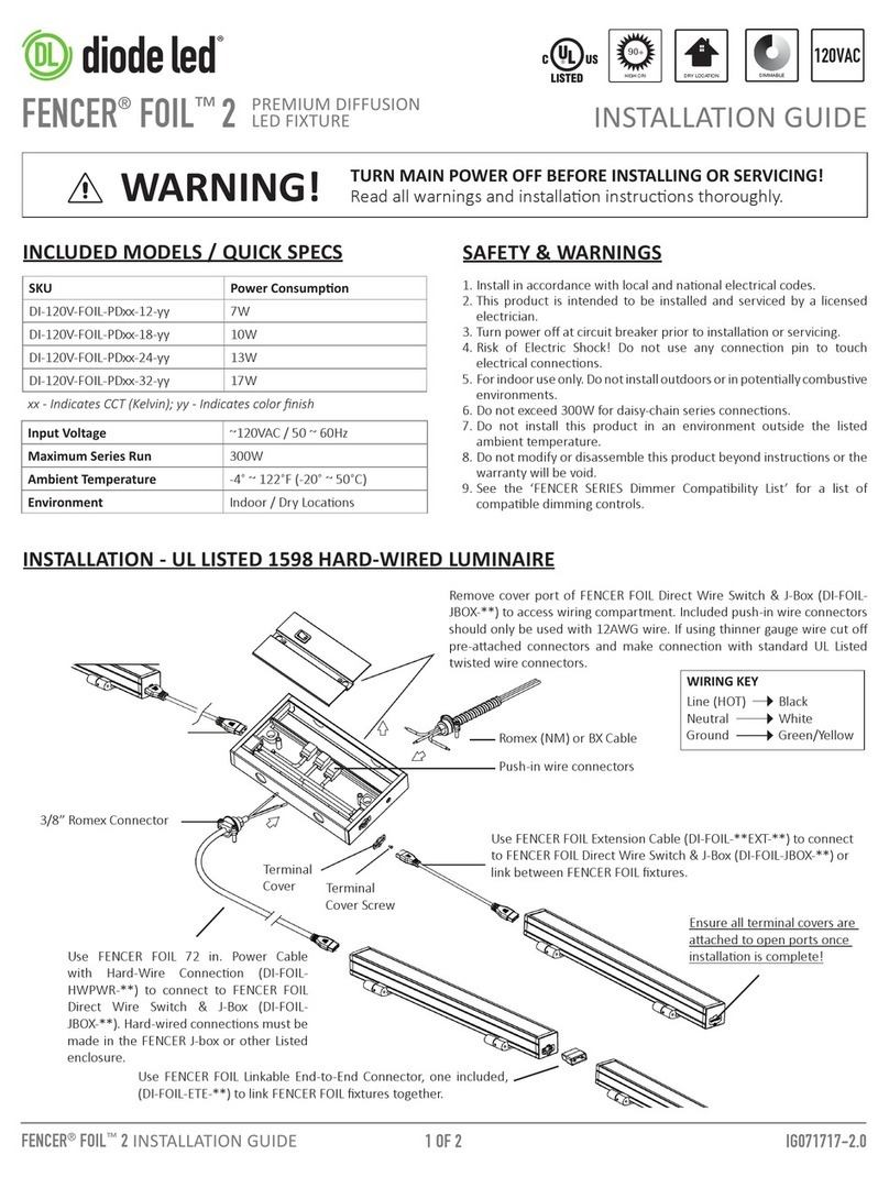 DIODE LED FENCER FOIL 2 installation guide