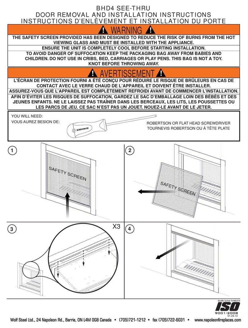 Napoleon BHD4 SEE-THRU installation instructions