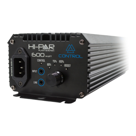 Hi-Par HP600E Control user manual