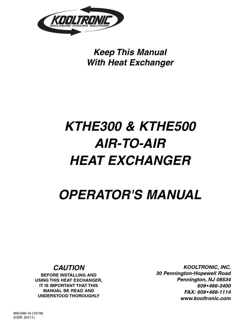 Kooltronic KTHE300 Operator's manual