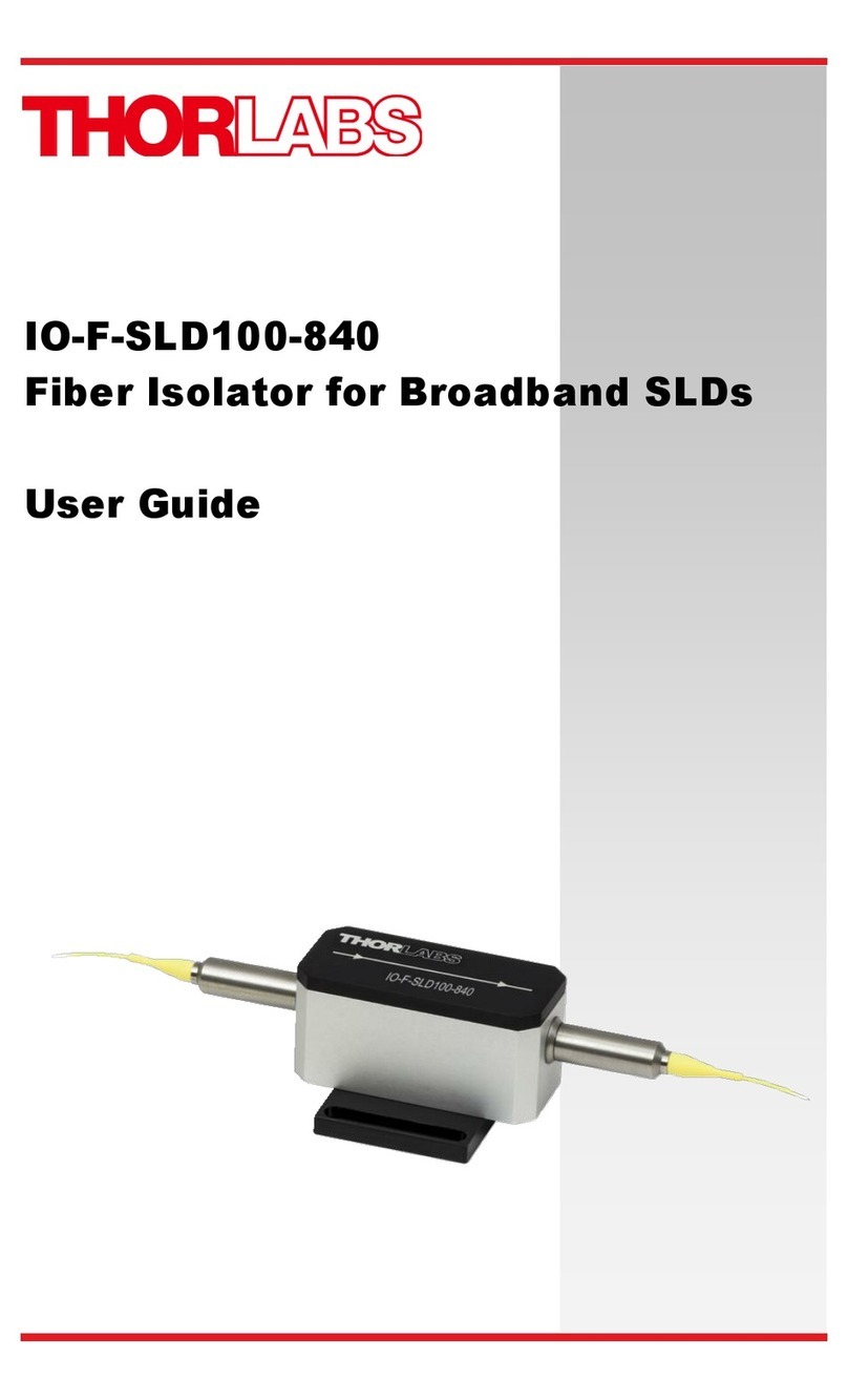 THORLABS IO-F-SLD100-840 user guide