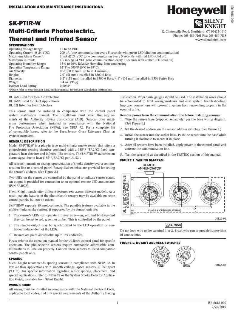 Honeywell SK-PTIR-W User manual Honeywell SK-PTIR-W User manual