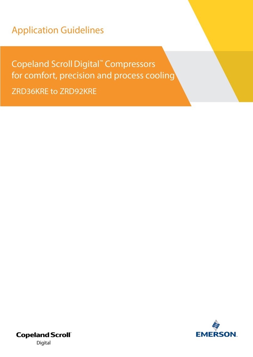 Emerson Copeland Scroll Digital ZRD36KRE Instruction Manual