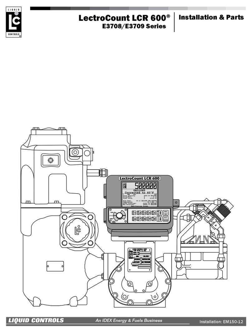 Liquid Controls LectroCount LCR 600 E3708 Series User manual