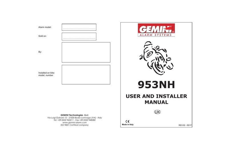 Gemini 953NH Use and care manual