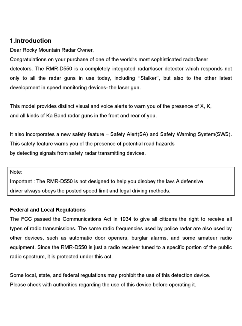 Rocky Mountain RMR-D550 User manual