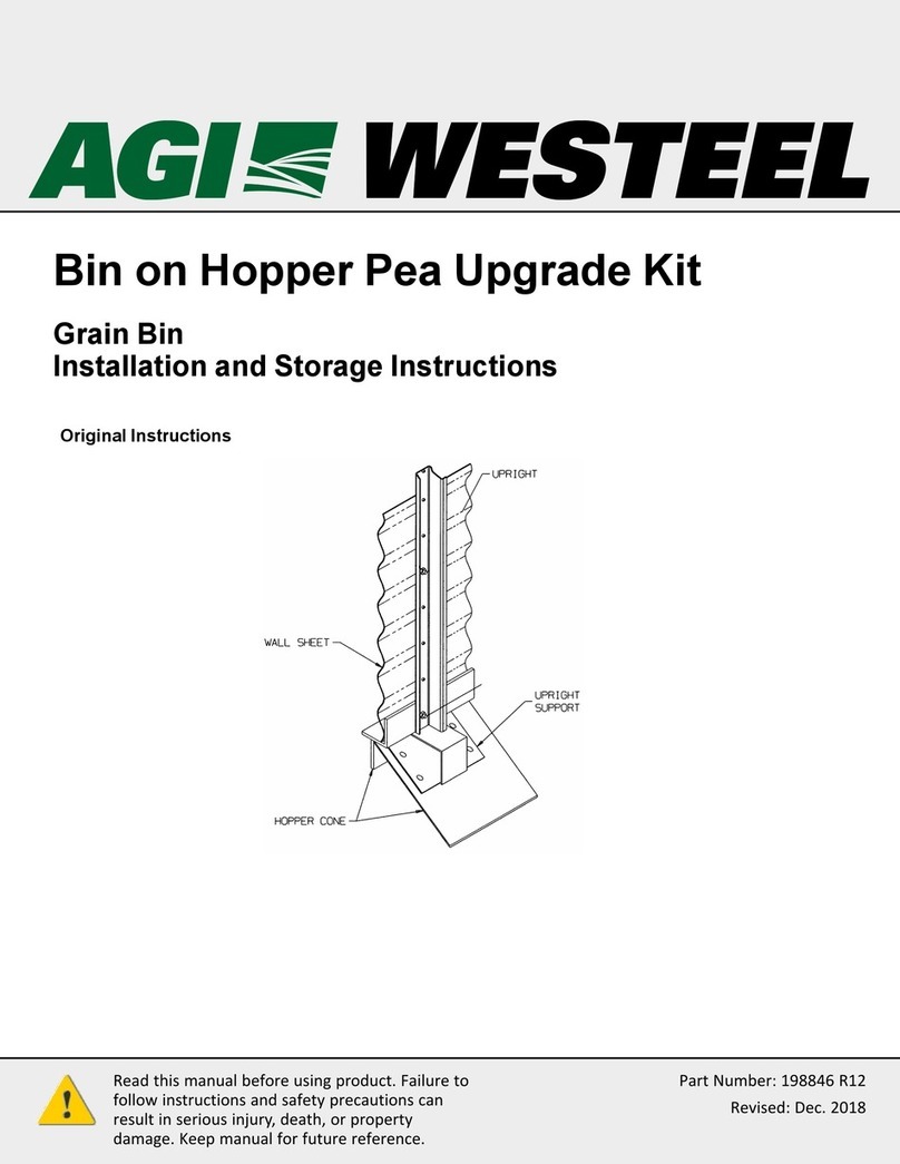 Westeel Bin on Hopper Pea Installation and Storage Instructions Westeel Bin on Hopper Pea Installation and Storage Instructions