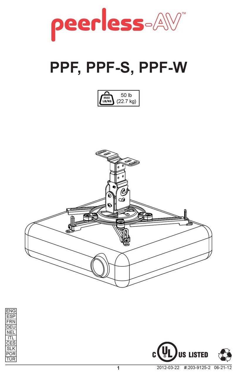 peerless-AV PPF manual peerless-AV PPF manual