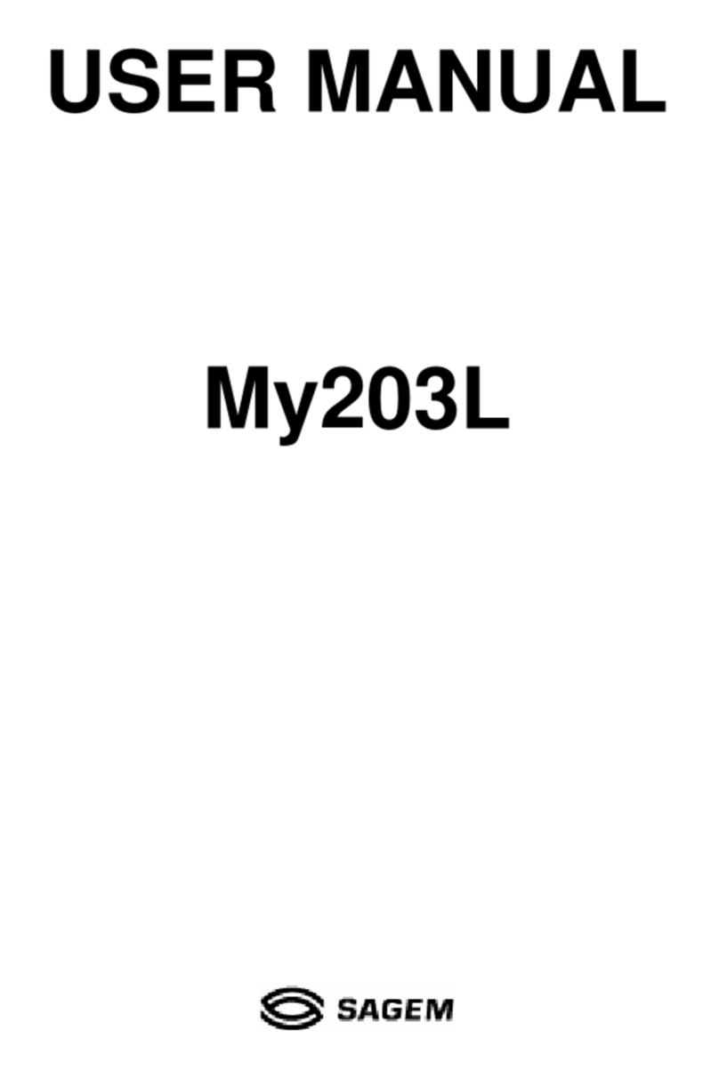 Sagem My203L User manual
